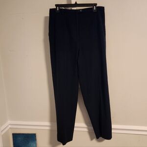 Vintage Pendleton 100% Virgin Wool Navy Trouser Pants Portland Oregon Size 12 US